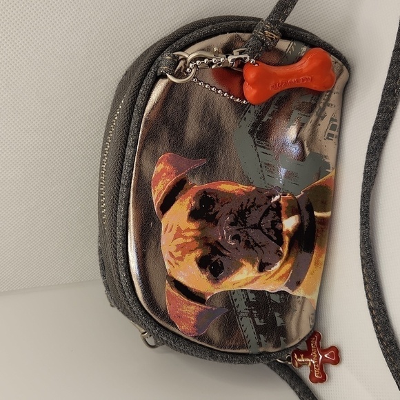 FUZZY Nation Boxer Purse Heather Gray - Picture 3 of 11